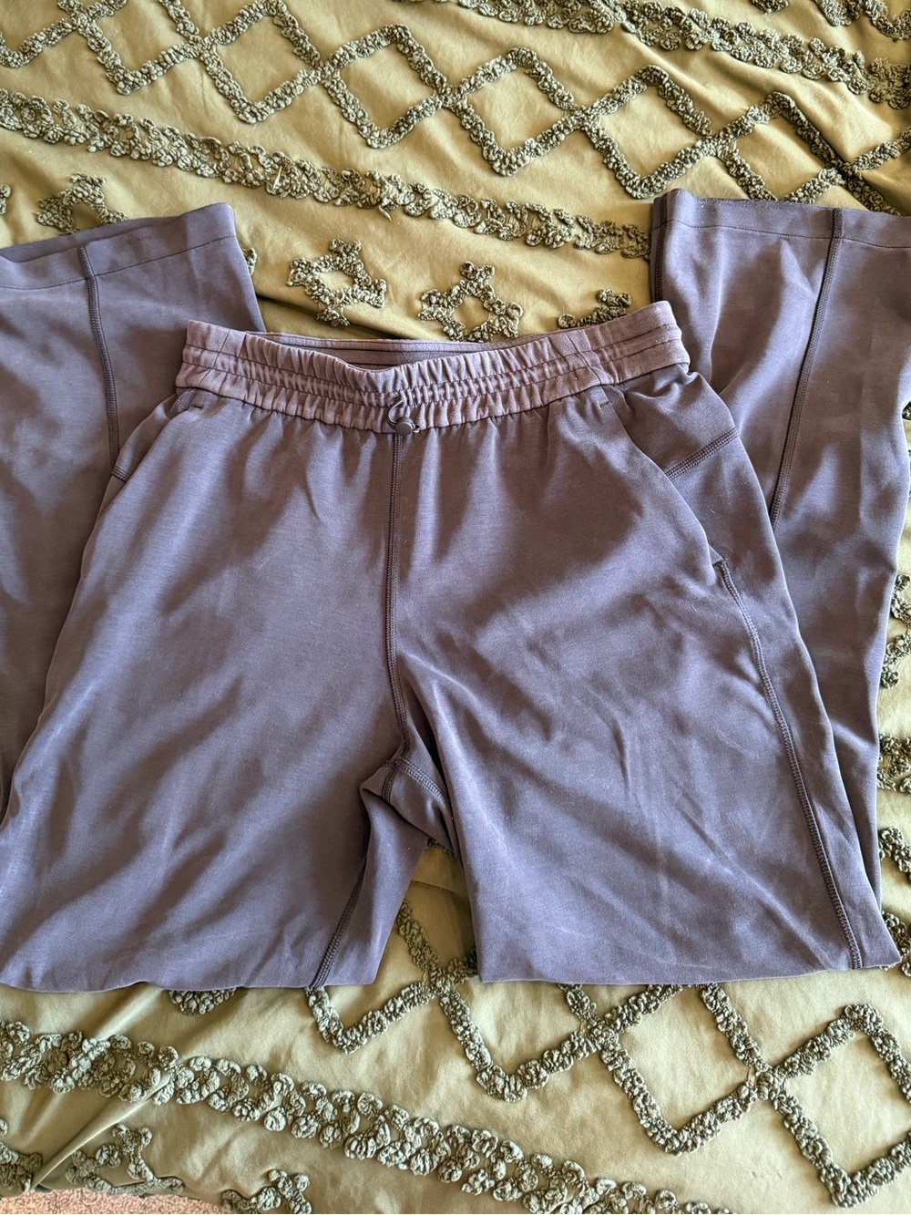 Charcoal lululemon softstreme sweat pants